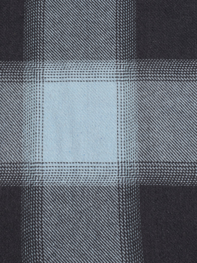 Grey & Black Check Regular Fit Flannel Shirt