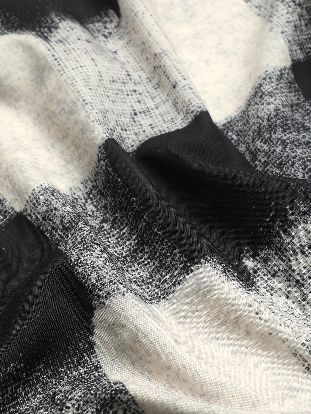 CAHOOT Black & White Checked Rayon Regular Fit Shirt - view 7