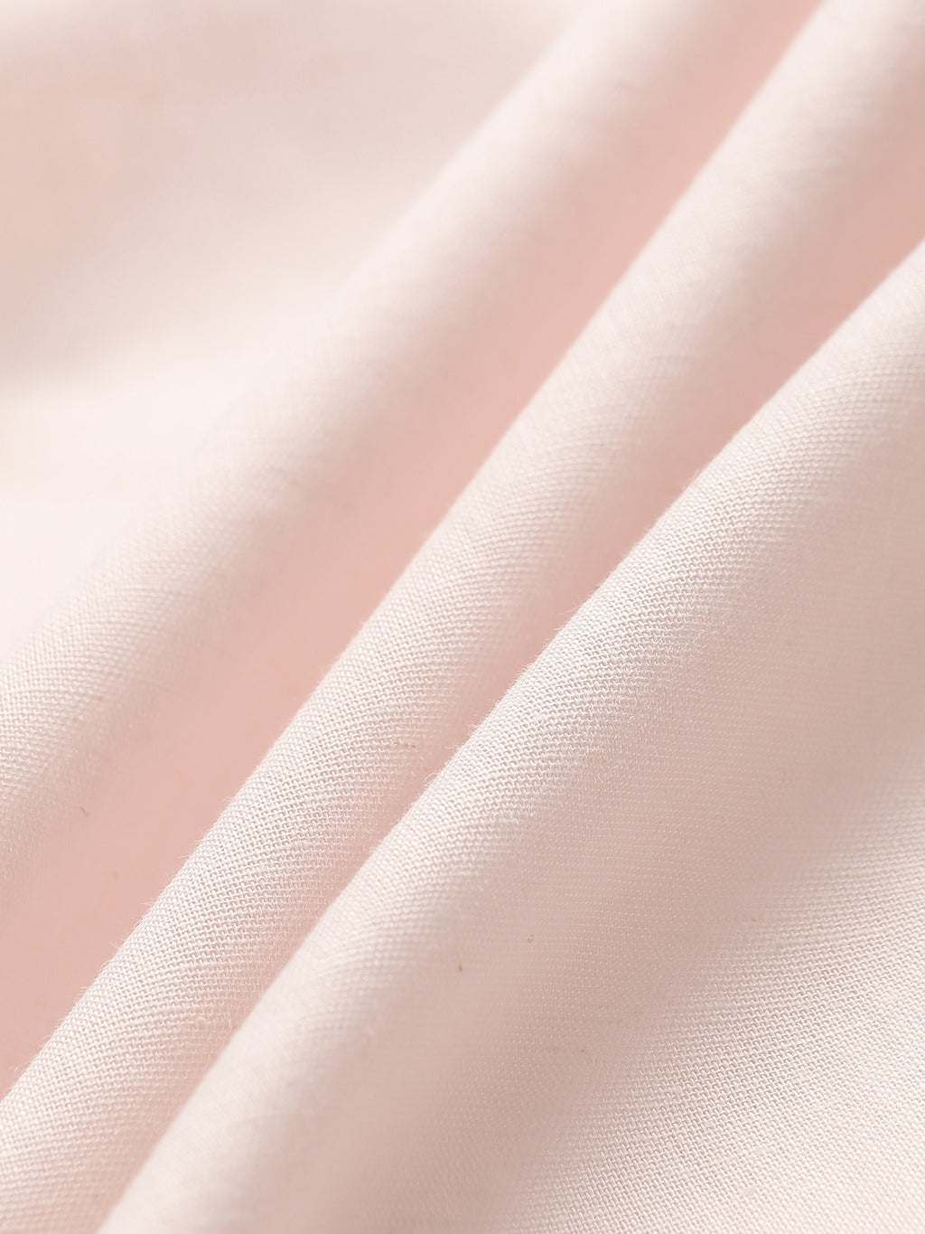 CAHOOT Men's Solid Pink Mandarin Collar Cotton Shirt - view 7