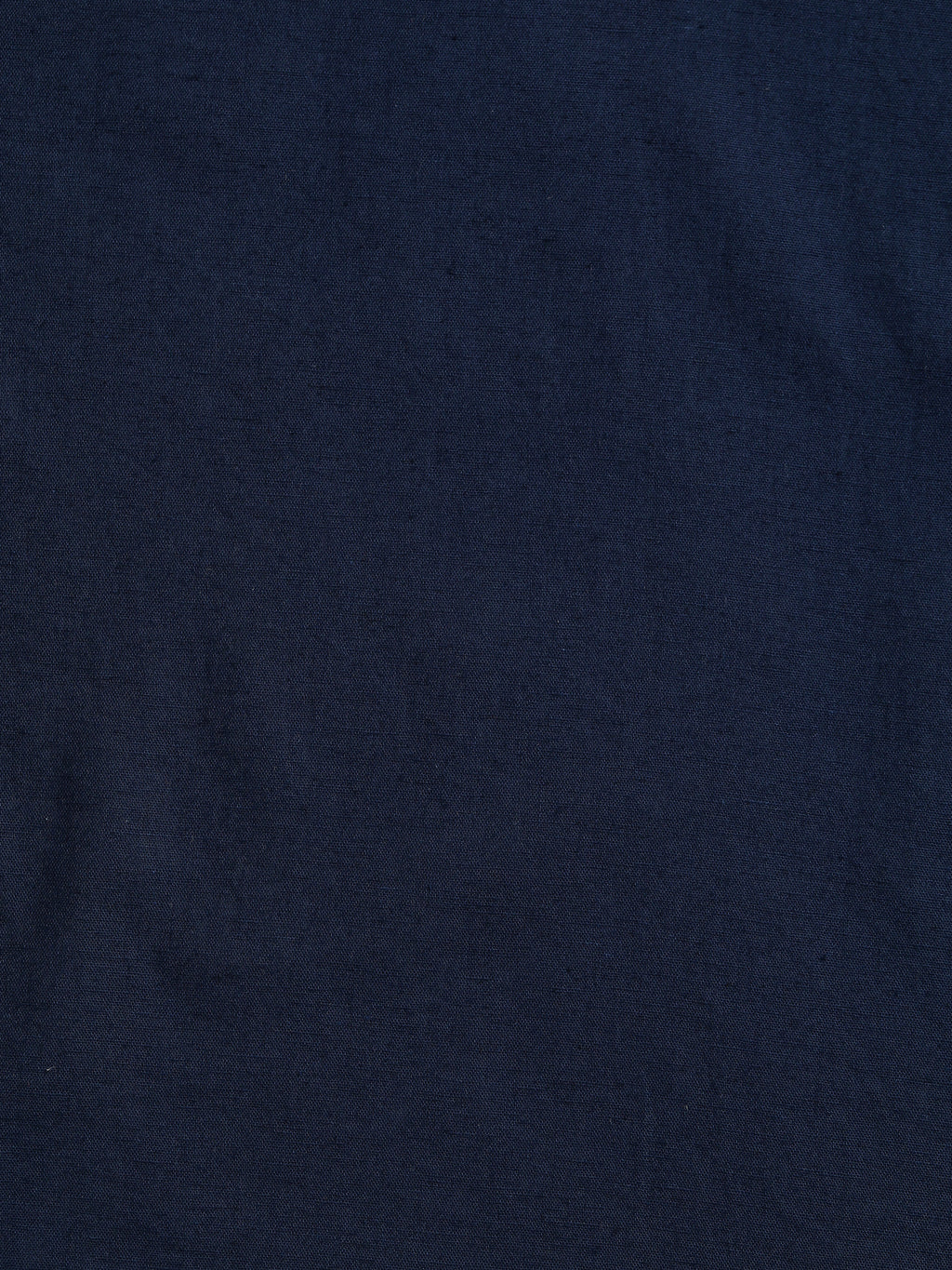 CAHOOT Men's Solid Navy Mandarin Collar Cotton Shirt - view 8