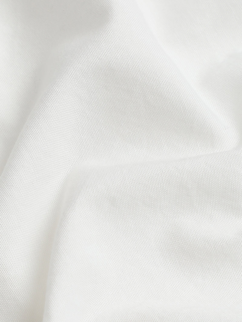 CAHOOT Men's White Shirt With Contrast Suede Elbow Patch - view 7