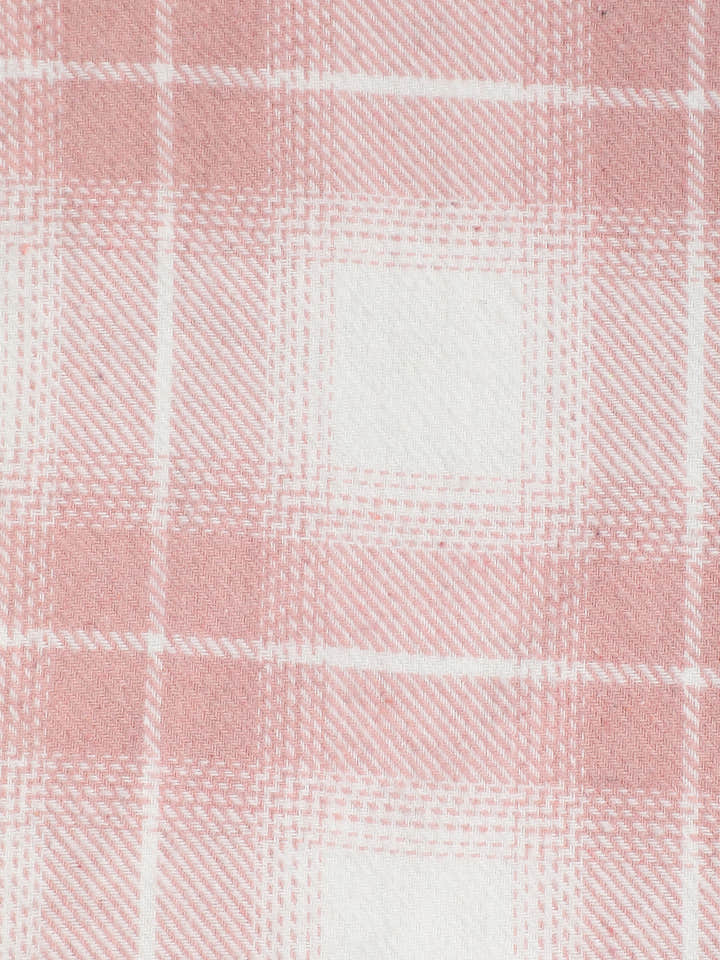 CAHOOT Men's Pink & White Checkered Oversized Fit Shirt - view 9