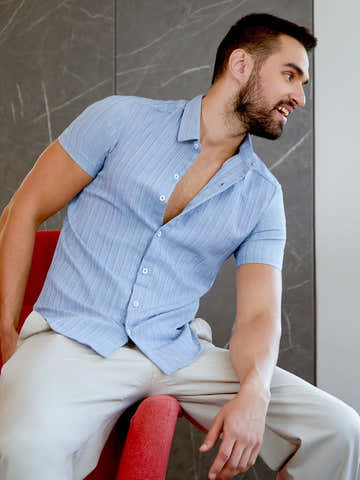 Crease-Stitched Shirt