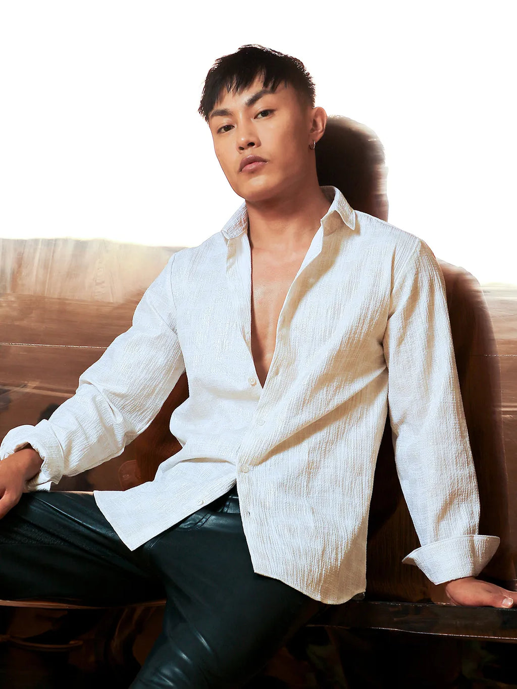 Foil-Creased Shirt