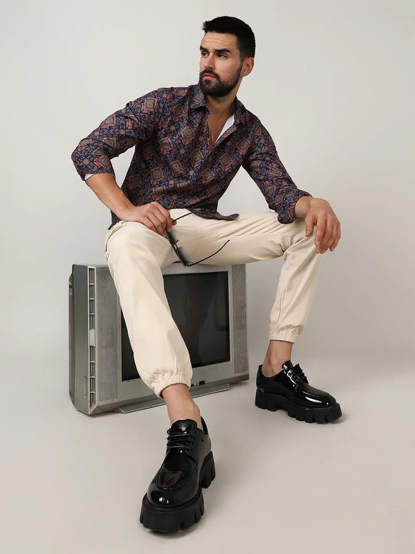 Ethnic Geometric Shirt