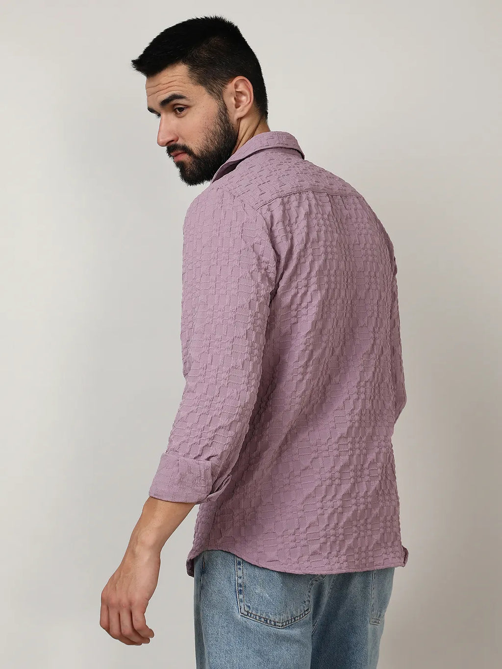 Embossed Geometric Shirt