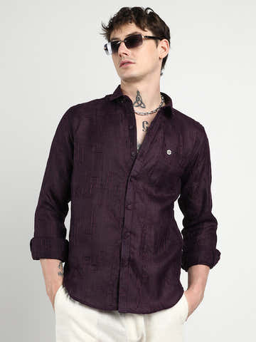 Embroidered One-Lined Shirt