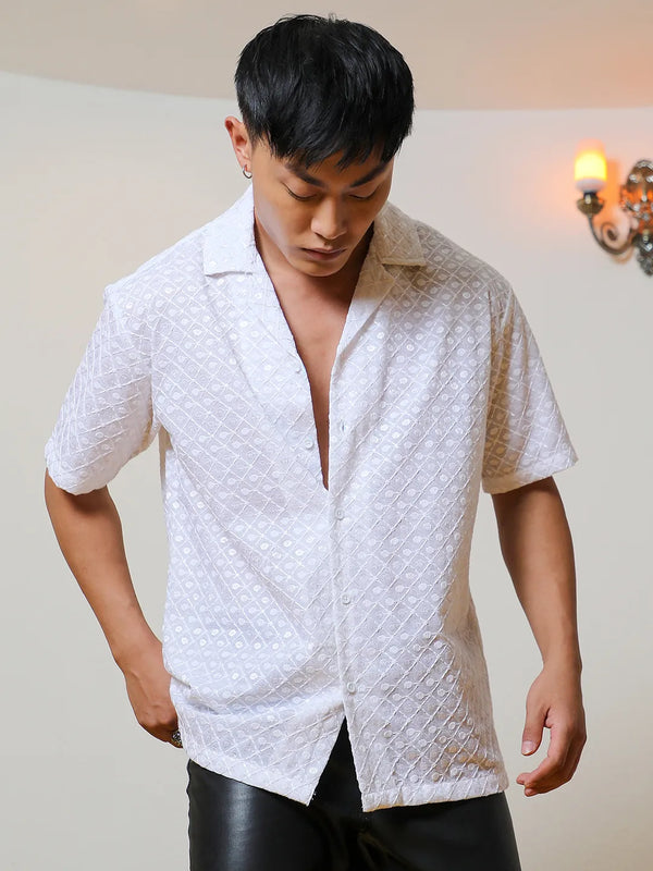 Embroidered Circular Shirt