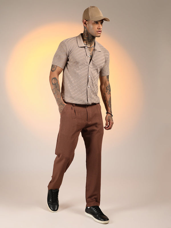 Tilted-Knit Shirt