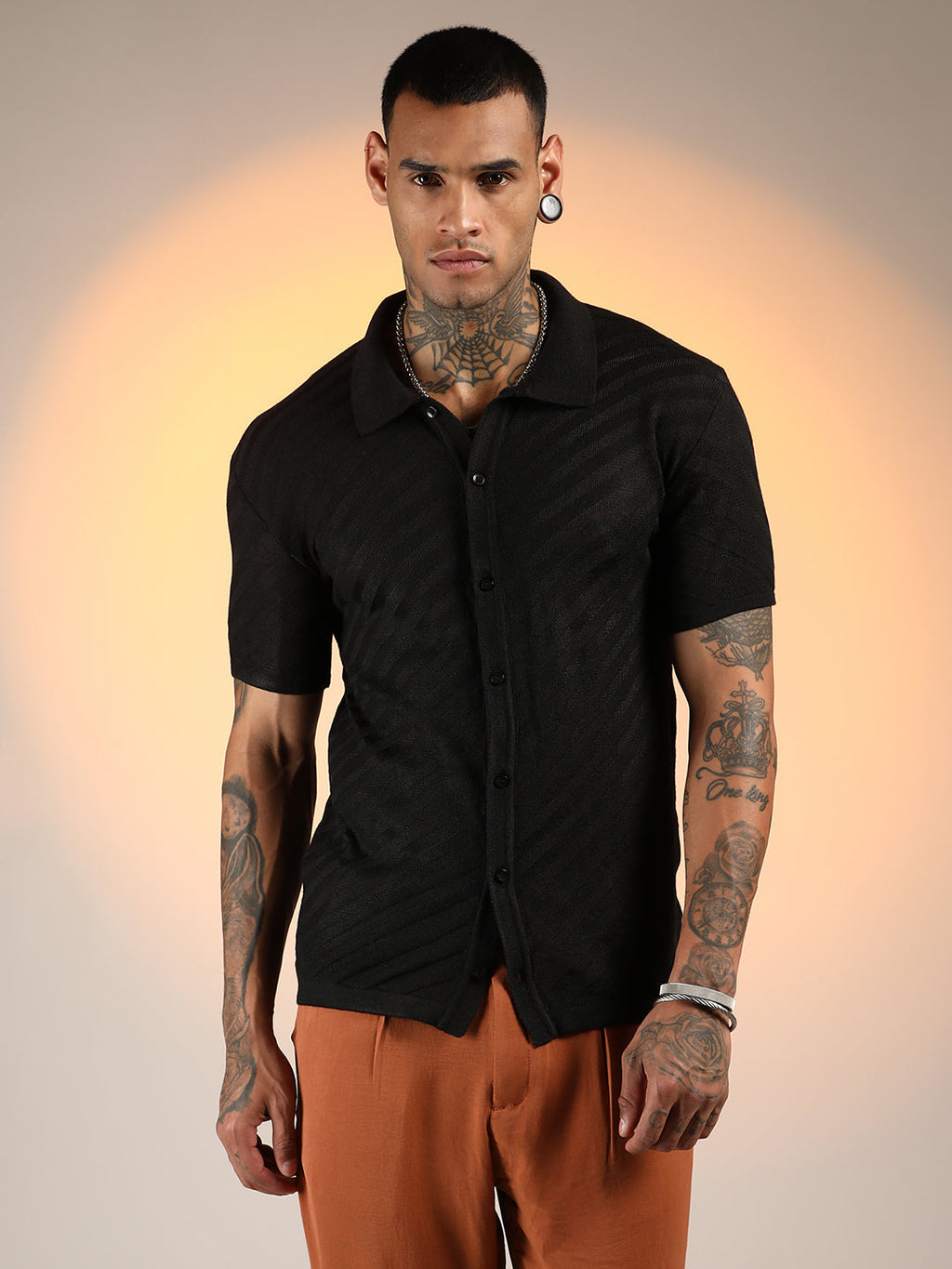 Tilted-Knit Shirt