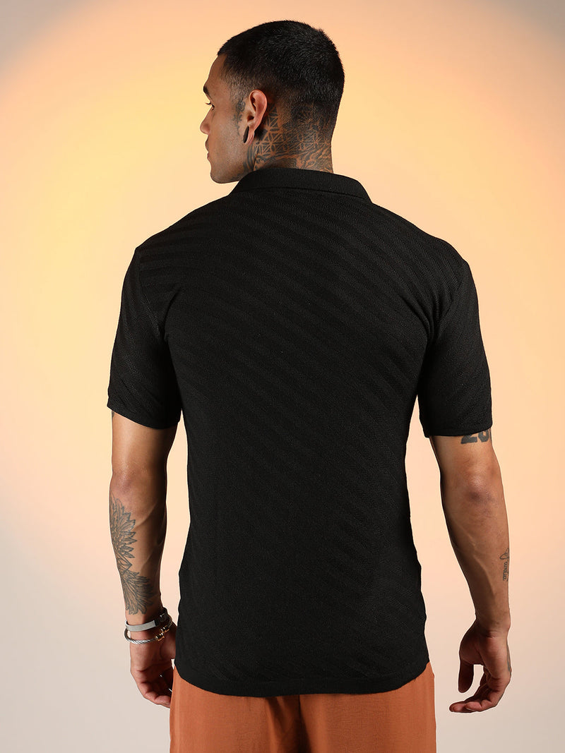 Tilted-Knit Shirt