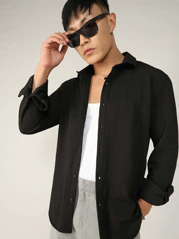 Stripe-Creased Shirt