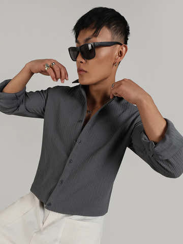 Stripe-Creased Shirt