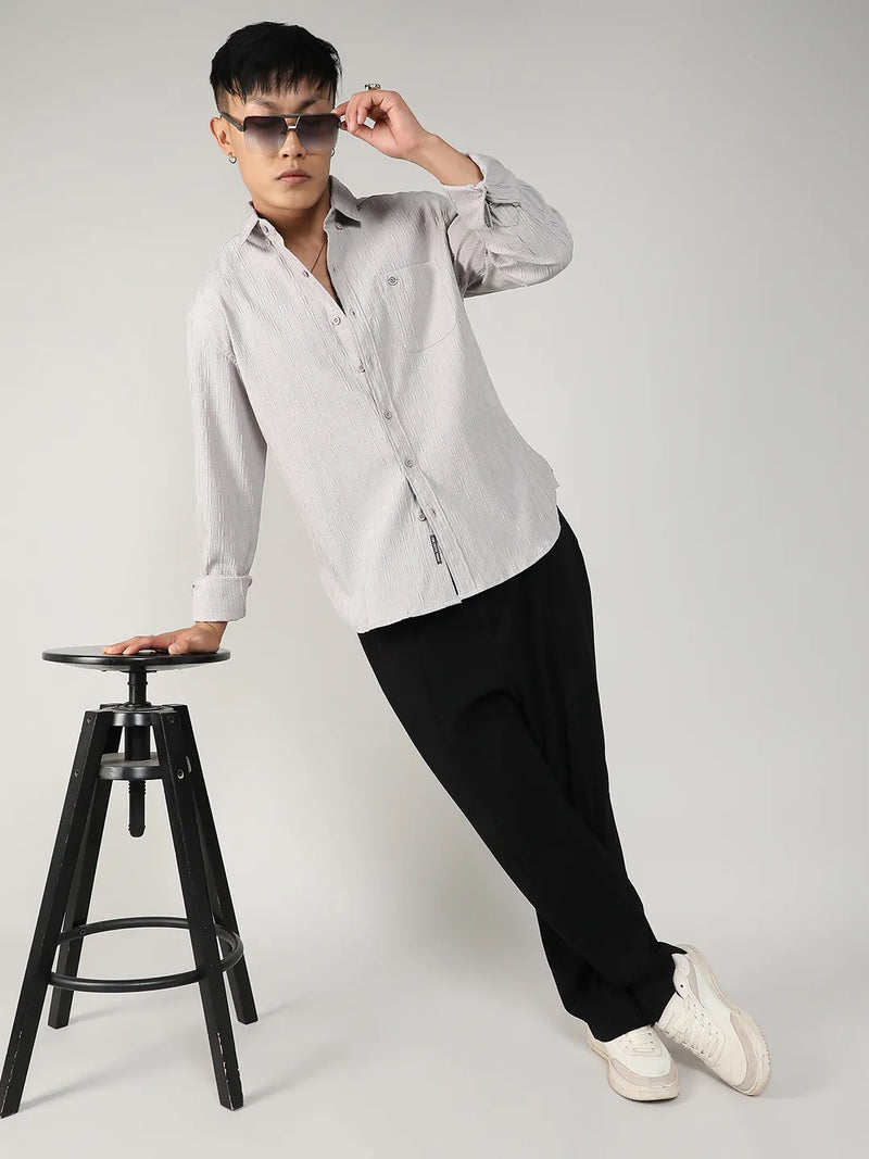 Textured Ruched Shirt