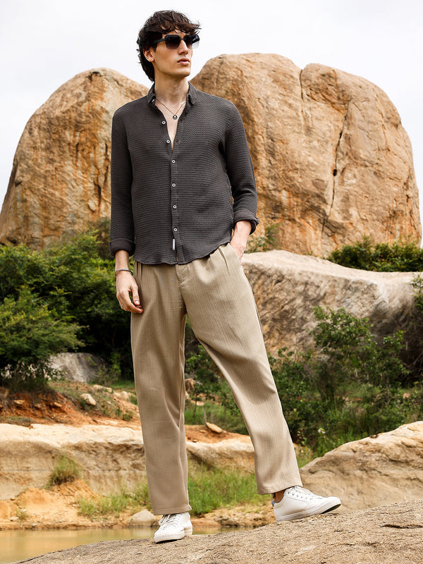 Weave-Textured Shirt