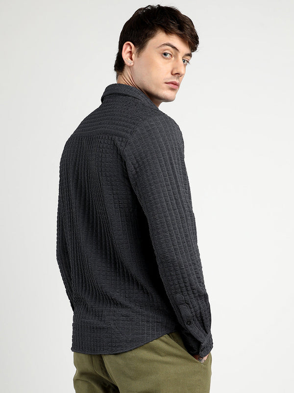 Cube-Textured Shirt