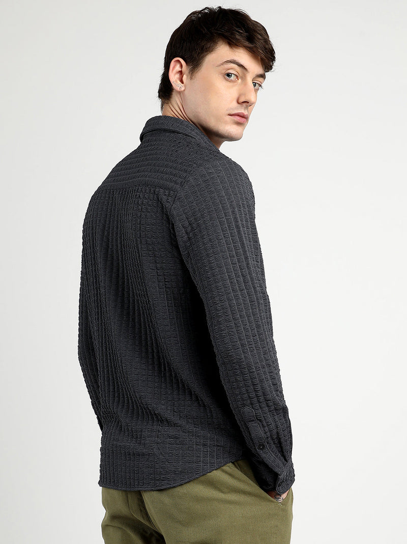 Cube-Textured Shirt