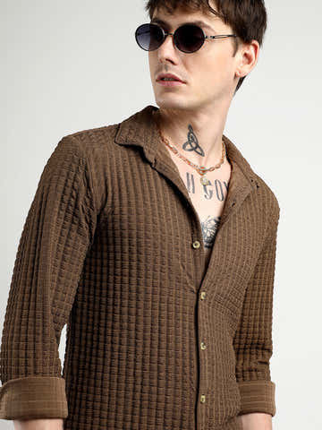 Cube-Textured Shirt