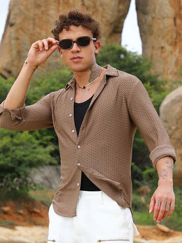 Hive-Textured Shirt