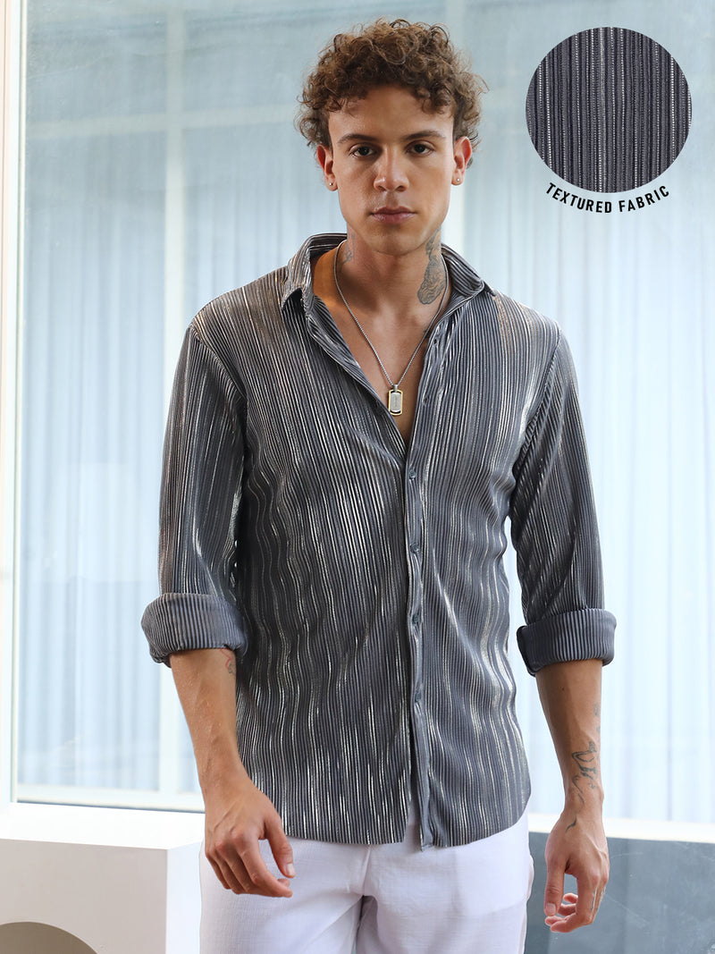 Pleat-Creased Shirt