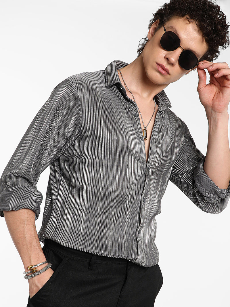 Pleat-Creased Shirt