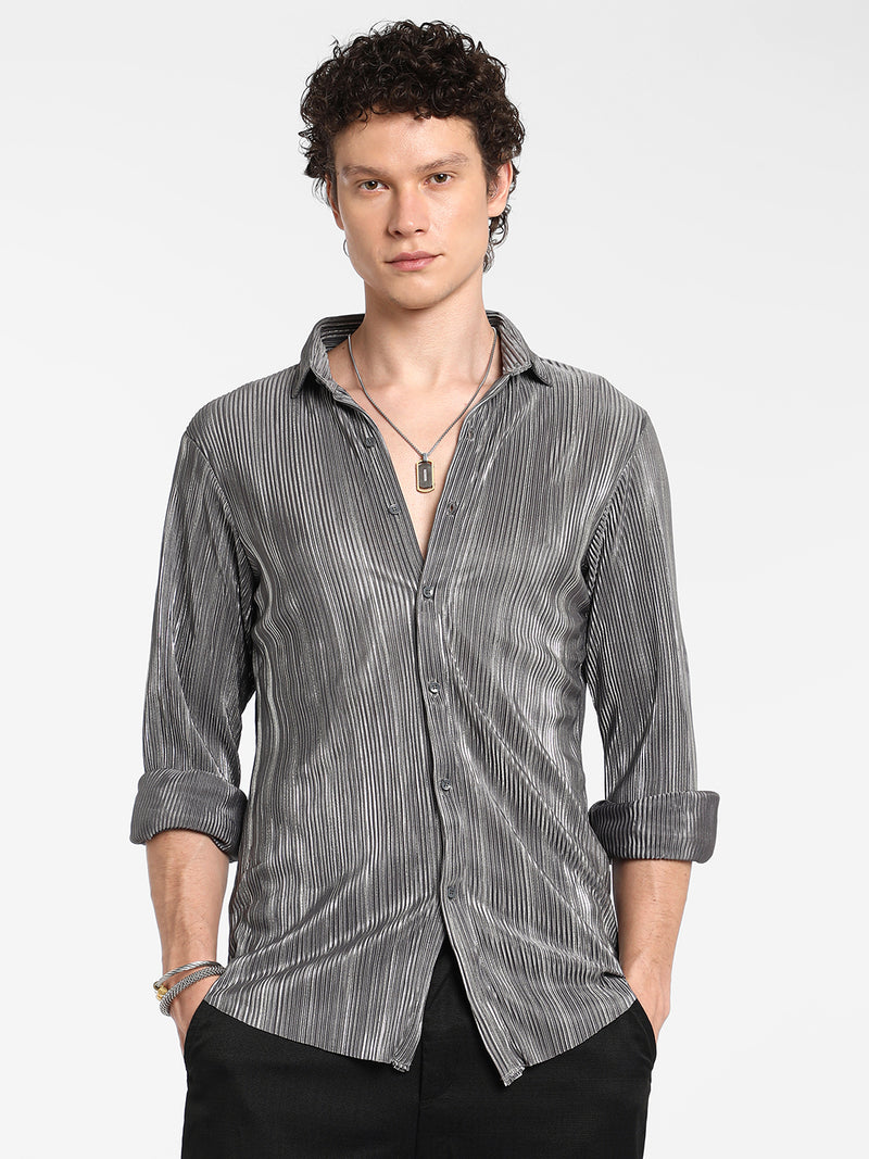 Pleat-Creased Shirt