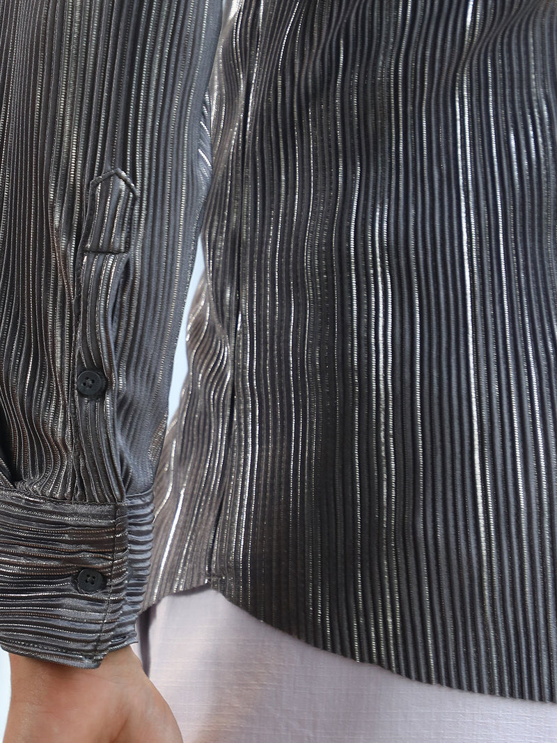 Pleat-Creased Shirt