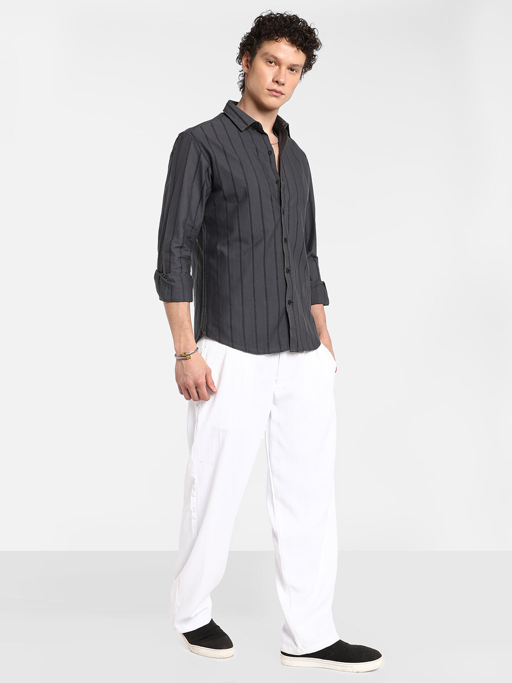Pencil-Striped Shirt