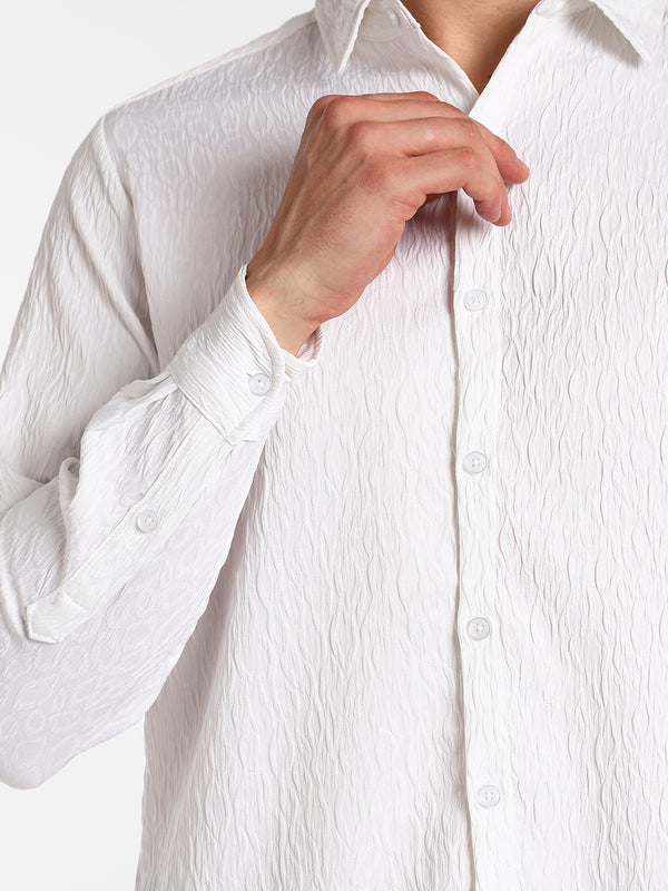 Abstract-Textured Shirt