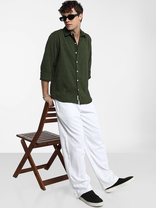 Floral-Textured Shirt