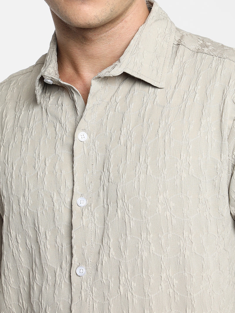 Floral-Textured Shirt