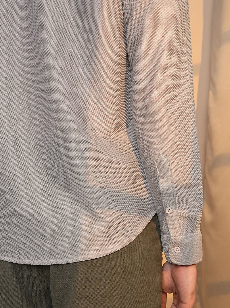Mesh-Textured Shirt