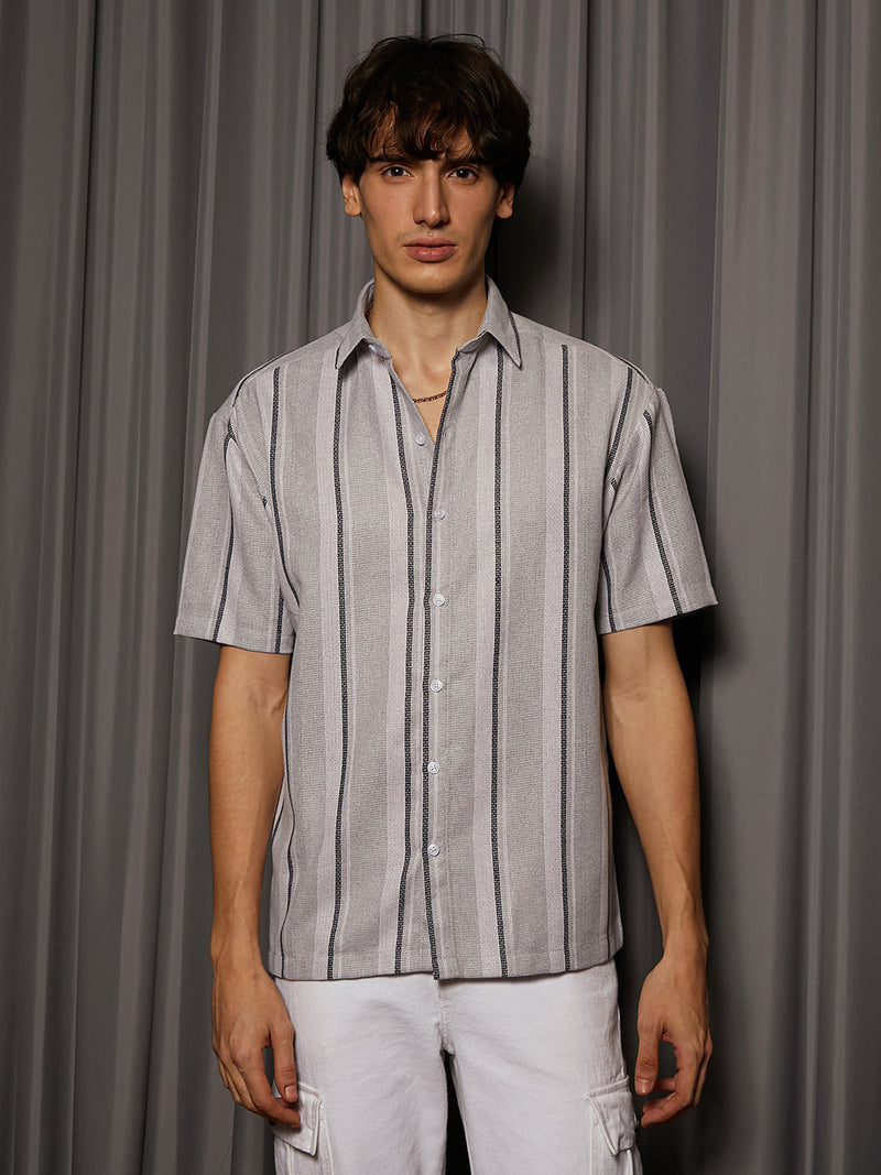 Unbalanced Striped Shirt