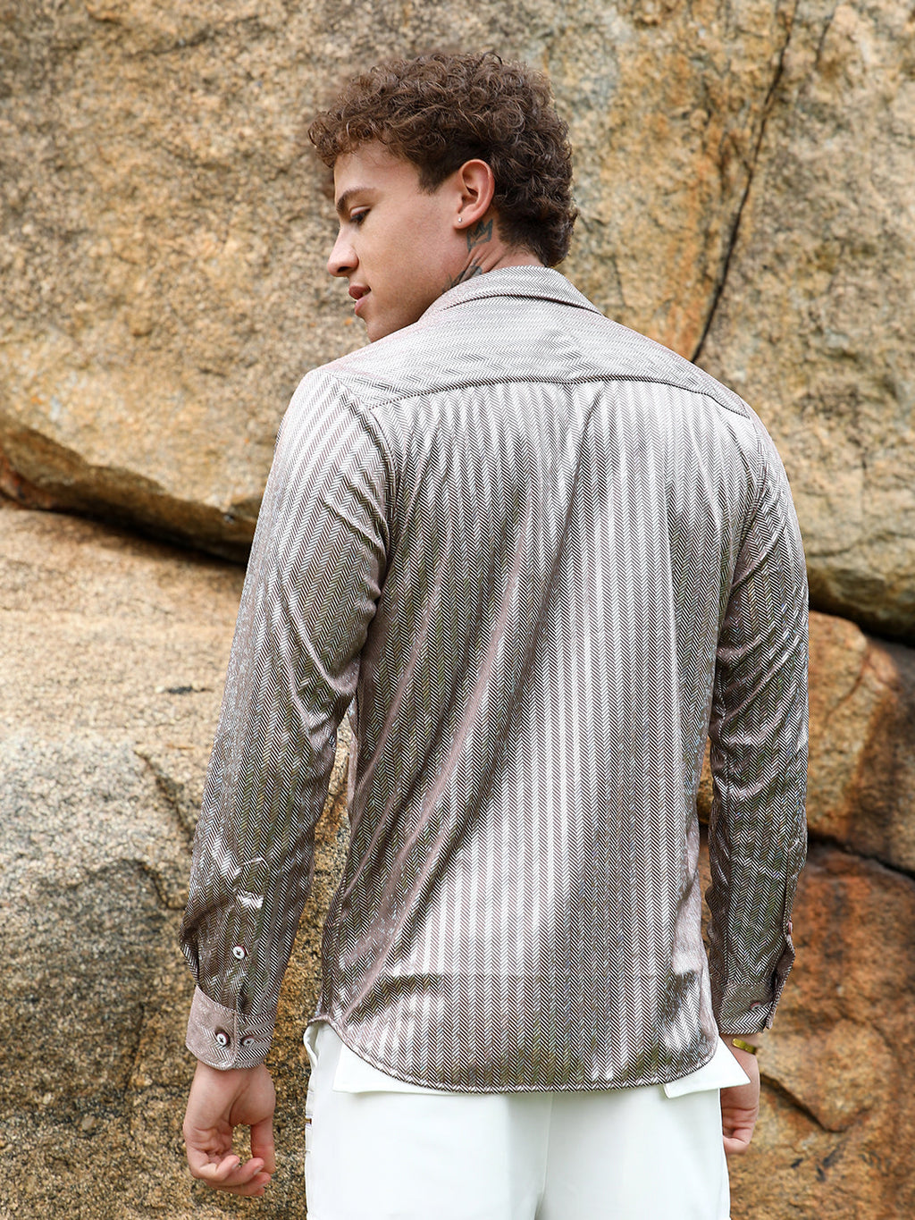 Sheen Chevron Shirt