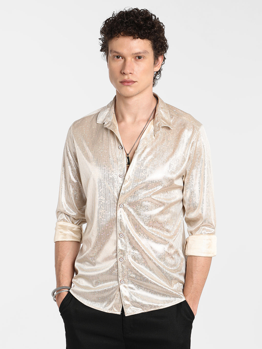 Sheen Chevron Shirt