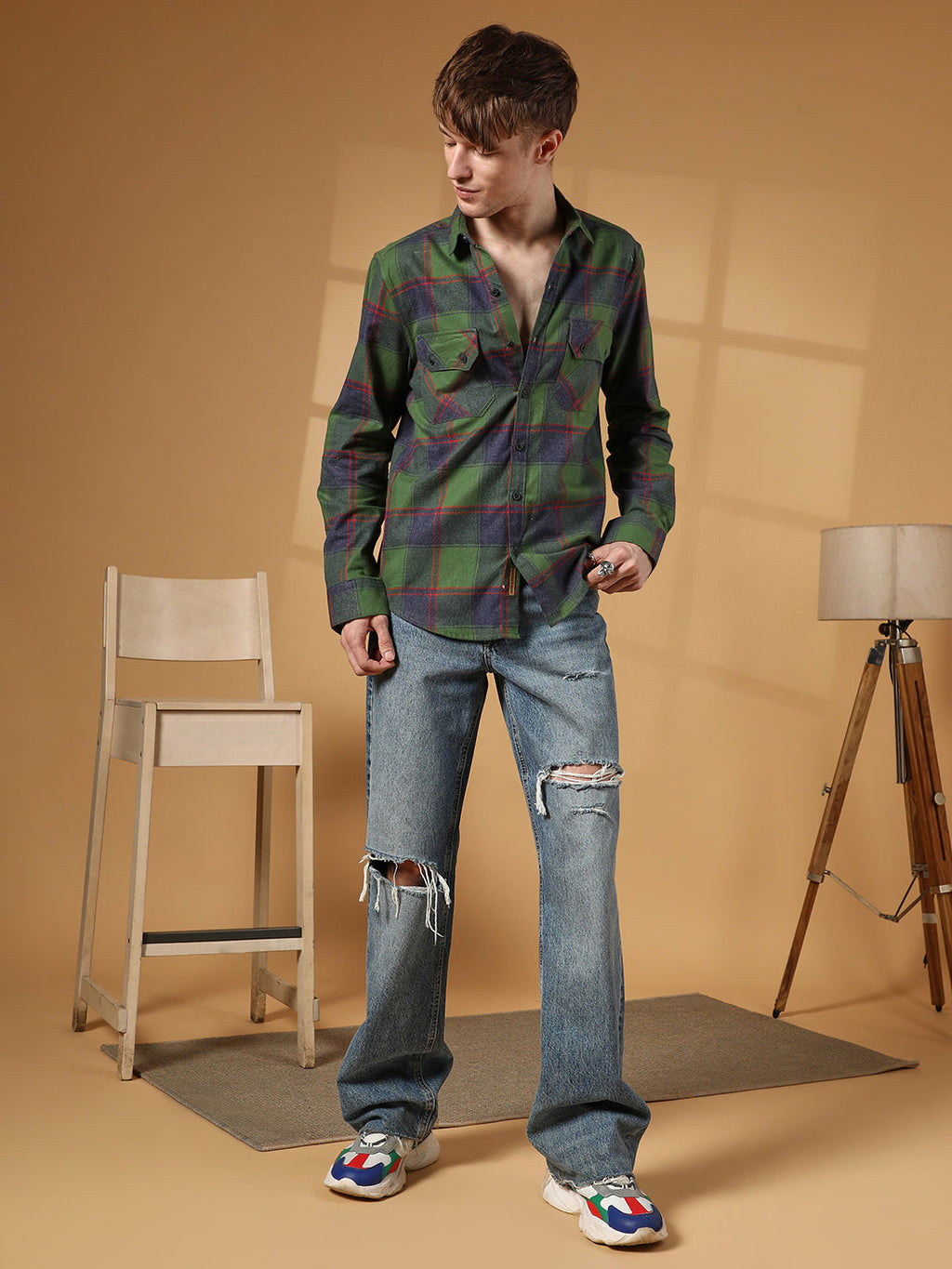 Check Utility Shirt
