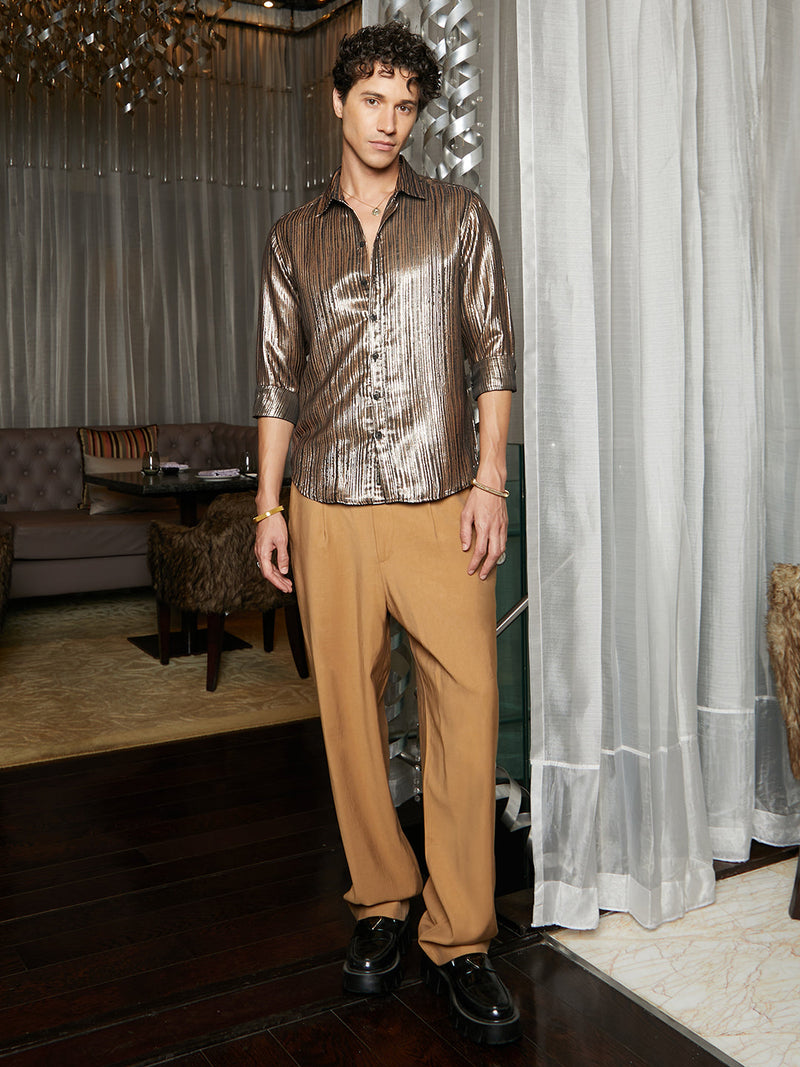 Metallic Blushed Shirt