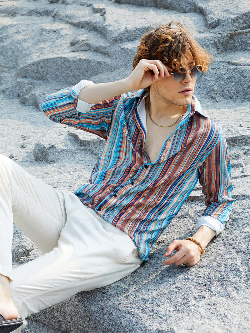 Multitrack-Striped Shirt