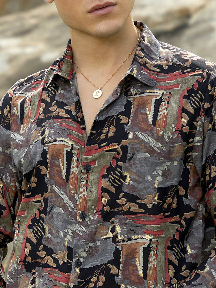 Impressionistic Foliage Shirt