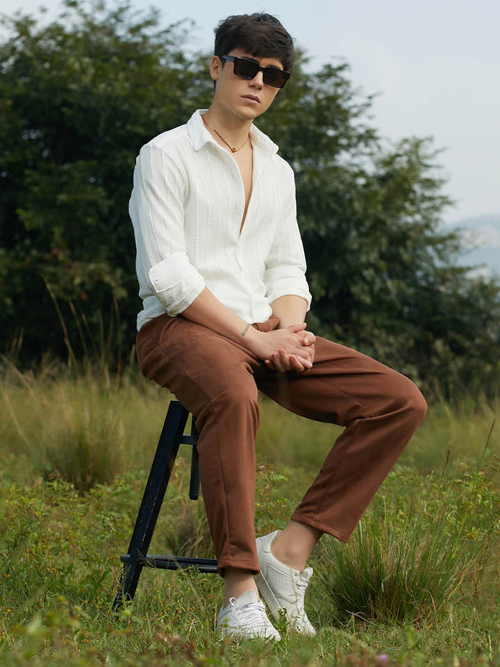Braille-Stripe Shirt
