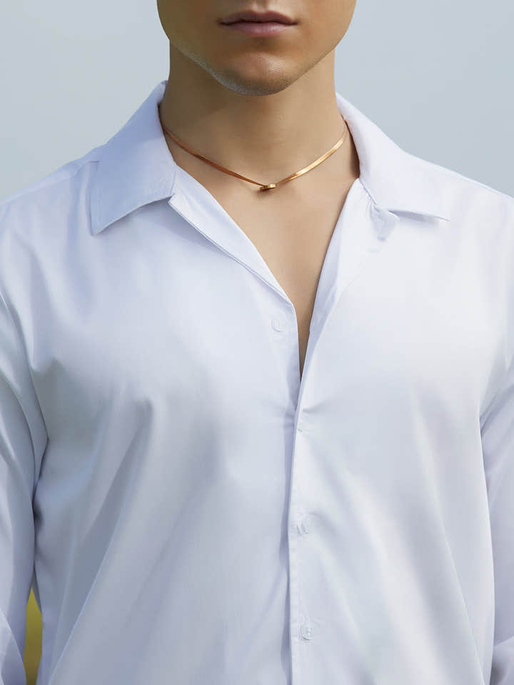 Solid Cuban Shirt