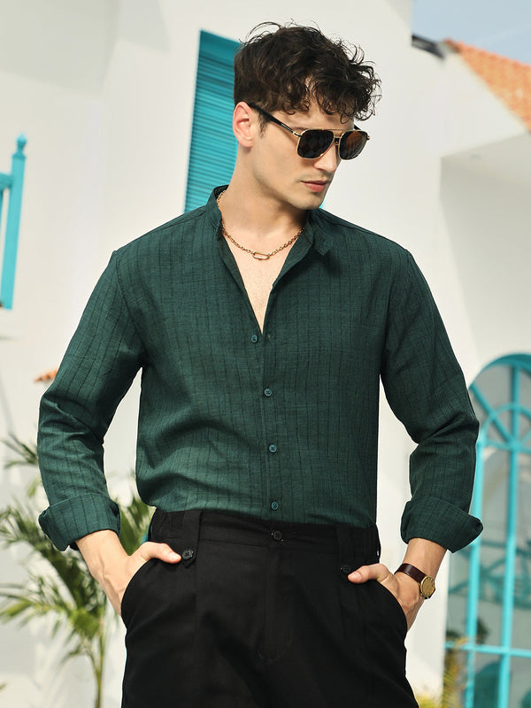 Pinstriped-Tactile Shirt