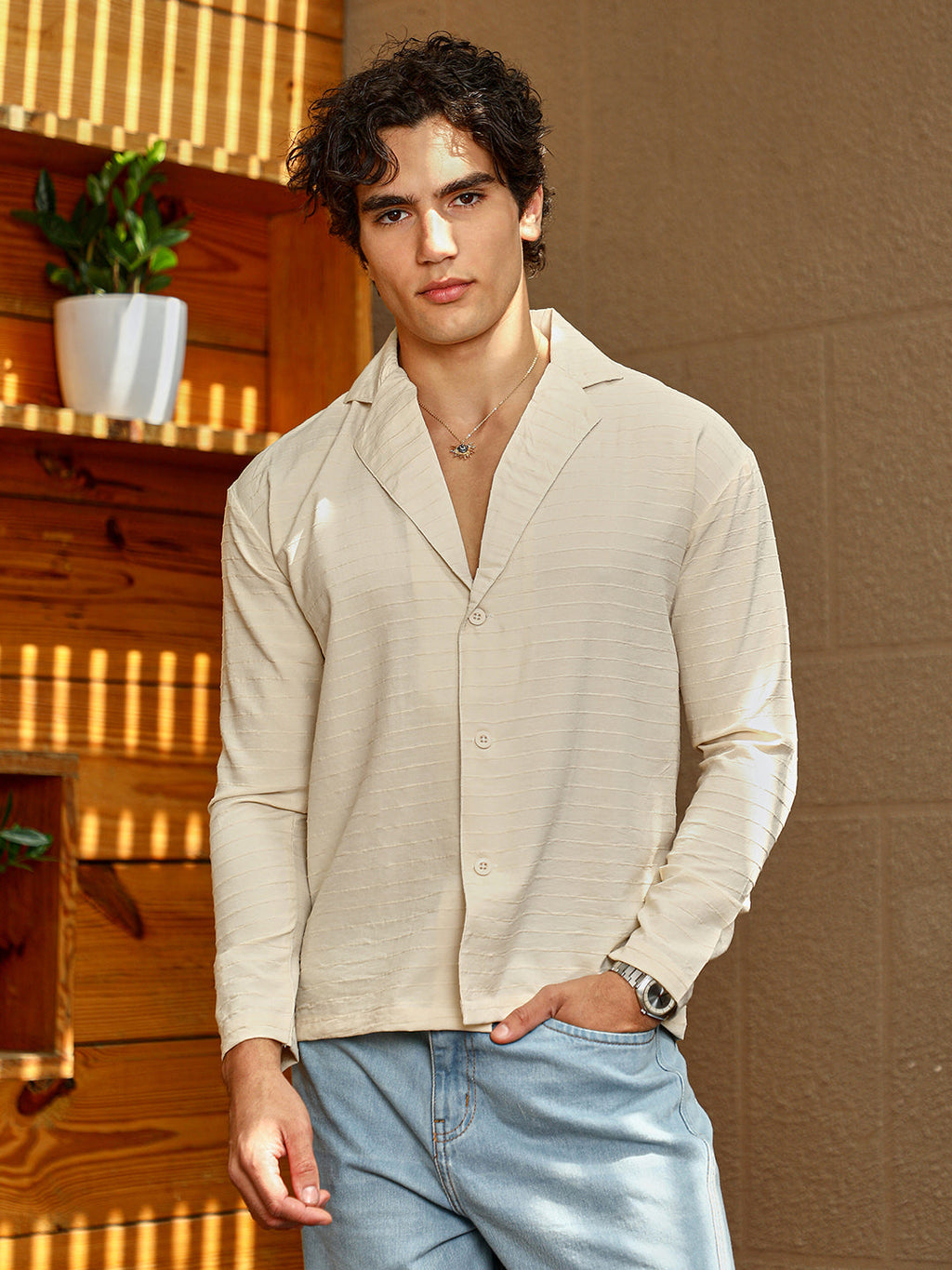 Striped Cuban Shirt
