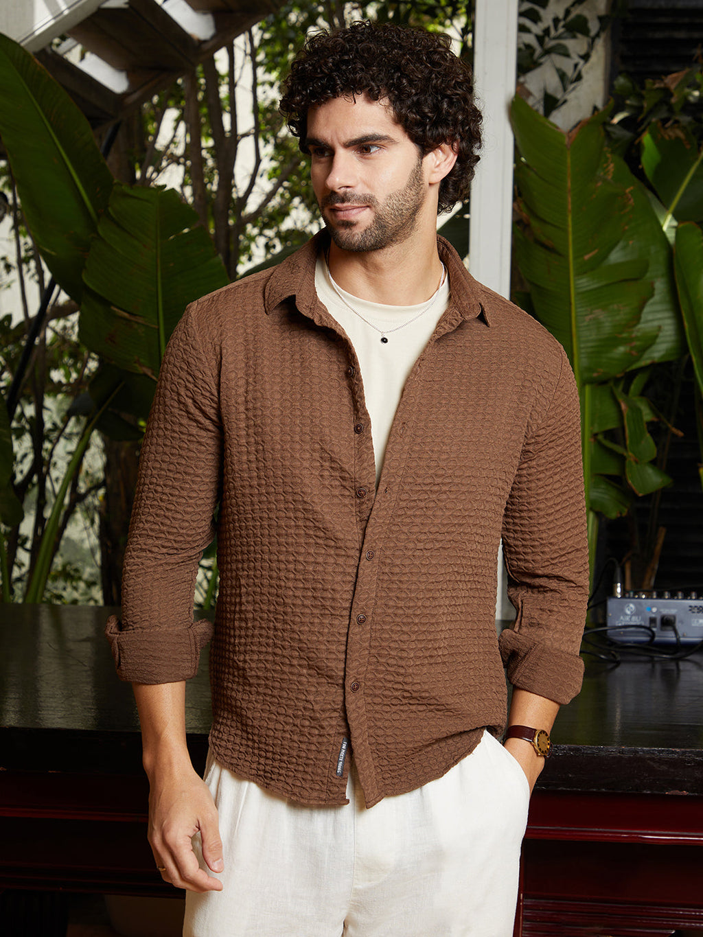 Ellipse-Lined Shirt