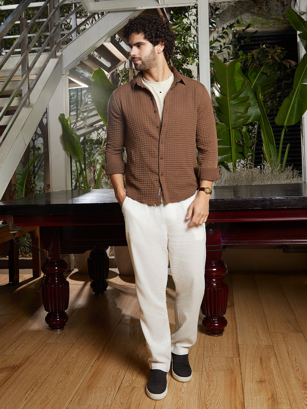 Ellipse-Lined Shirt