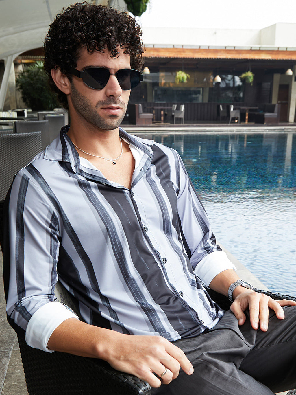Brushstroke Pattern Shirt