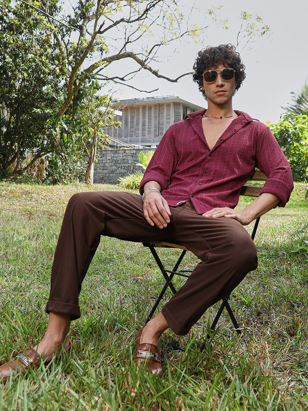 Chevron-Loop Shirt