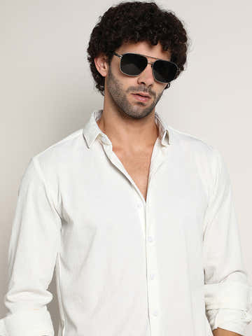 Solid Jaquard Shirt