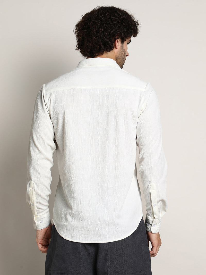 Solid Jaquard Shirt