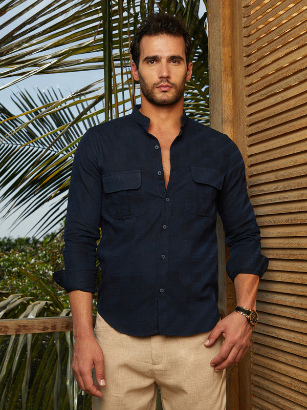 Mandarin Utility Shirt